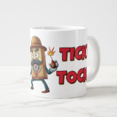 Unheilvolle Zeit Jumbo-Tasse (Vorderseite Rechts)