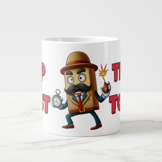 Unheilvolle Zeit Jumbo-Tasse (Vorderseite)