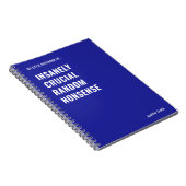 Unheimlich Cruiser Funny Zitat Office Notizblock (Rechte Seite)