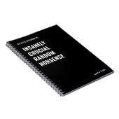 Unheimlich Cruiser Funny Zitat Office Notizblock (Rechte Seite)