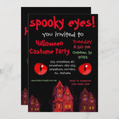 unheimlich | Einfache halloween Erwachsene Party E Einladung (Vorne/Hinten)