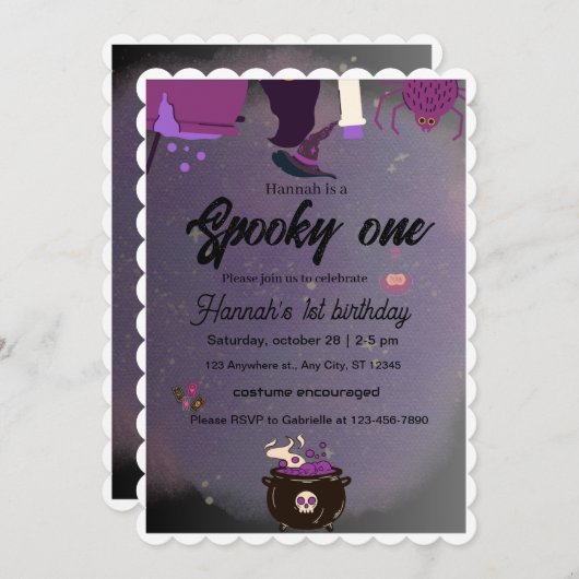 unheimlich einladung (Vorne/Hinten)