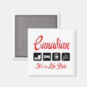 unheimlich kanadisch magnet (Vorderseite/Rückseite)