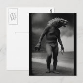 Unheimlich seltsames MonsterHalloween Postkarte (Vorne/Hinten)