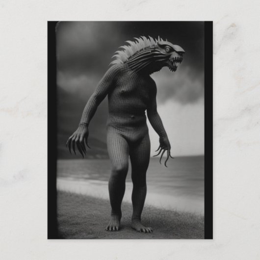 Unheimlich seltsames MonsterHalloween Postkarte (Vorderseite)