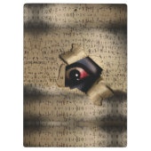 Unheimliche Augen V02 Klemmbrett (Rückseite)