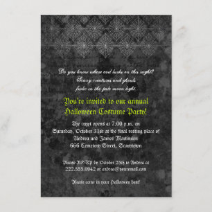 Unheimliche Halloween-Partyeinladung Einladung