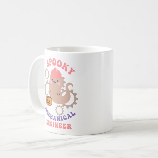 unheimliche Maschinenbauerin Kaffeetasse (Vorderseite Links)