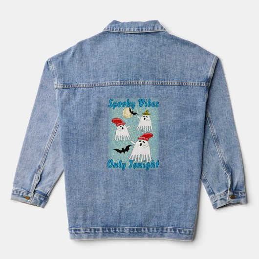 unheimliche Schwänze Jeansjacke (Rückseite)