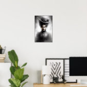 Unheimliche viktorianische Porträtkunst Poster (Heimbüro)