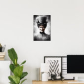 Unheimliche viktorianische Porträtkunst Poster (Heimbüro)
