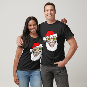 Unheimliche Weihnachtsmann-Screwball-Grafiken T-Shirt
