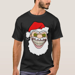 Unheimliche Weihnachtsmann-Screwball-Grafiken T-Shirt