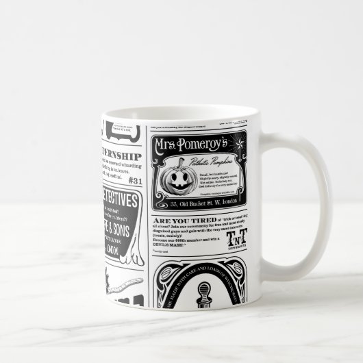 unheimliche Zeitung Kaffeetasse (Rechts)
