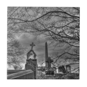 unheimlicher Friedhof Fliese