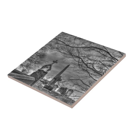 unheimlicher Friedhof Fliese (Seite)