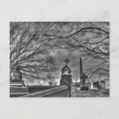 unheimlicher Friedhof Postkarte (Vorderseite)