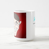 unheimlicher Geschäftsmann mit Geld-Ohren Kaffeetasse (Mittel)