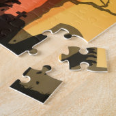 Unheimlicher Kürbisfriedhof-Horror Puzzle (Seite)