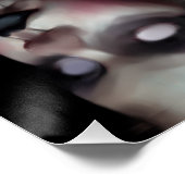 Unheimlicher Matilda Dark Art Poster Originalkunst (Ecke)
