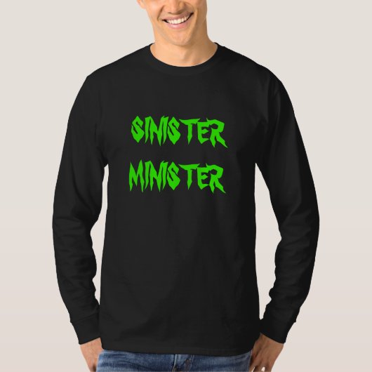 UNHEIMLICHER MINISTER - lange Hülse T-Shirt (Vorderseite)