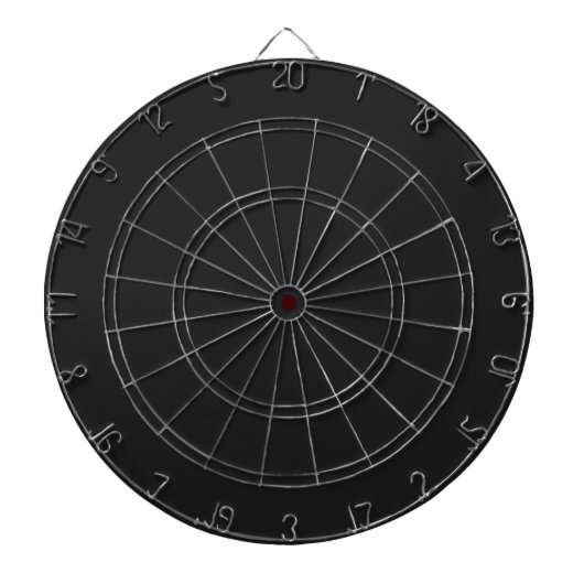 Unheimlicher schwarzer Dartboard mit Pfeilen Dartscheibe (vorne)