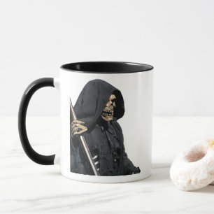 Unheimlicher Sensenmann-Skelett & Sense Tasse