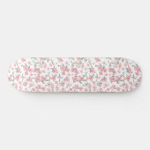 Unheimliches Blumenmuster Skateboard (Horizontal)