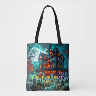 Unheimliches Haus am verfluchten Friedhof Tasche