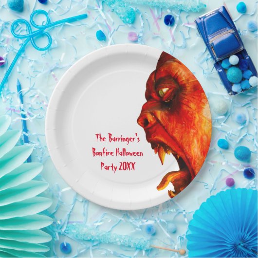 Unheimliches Horror-Monster-Halloween-Party Pappteller (Party)