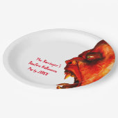 Unheimliches Horror-Monster-Halloween-Party Pappteller (Schrägansicht)