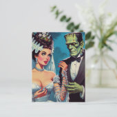 Unheimliches Paar Postkarte (Stehend Vorderseite)