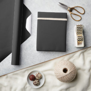 Unheimliches schwarzes Mattverpackungspapier Geschenkpapier