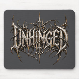 Unhinged Death Metal Spikes Gothic Gaming Maus Pa Mousepad