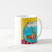 Unhinged Goldfish-Tasse Kaffeetasse (VorderseiteRechts)