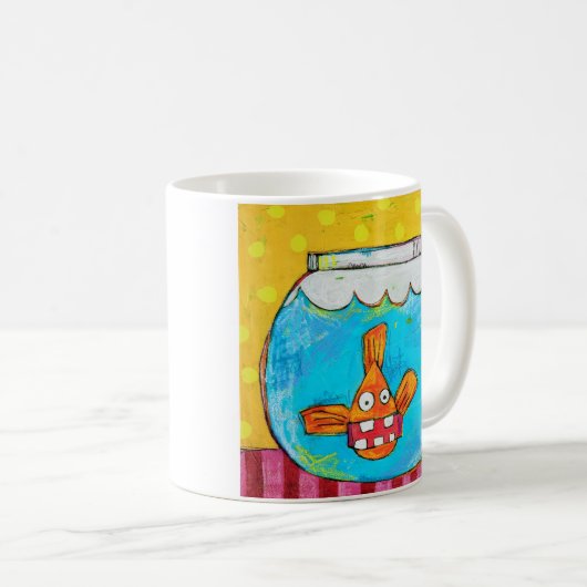 Unhinged Goldfish-Tasse Kaffeetasse (VorderseiteRechts)