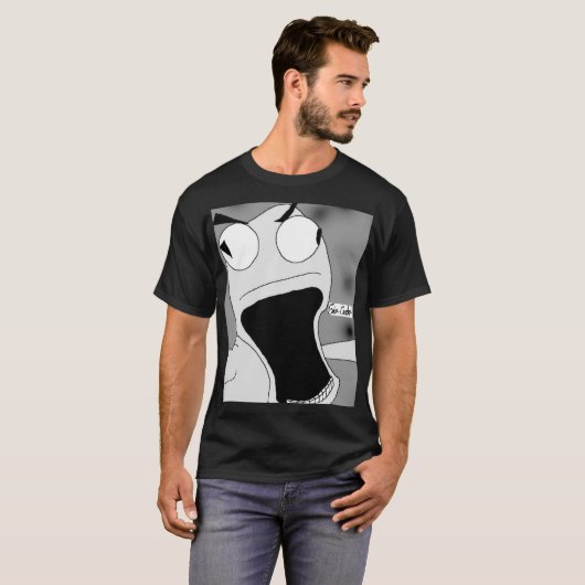 unhinged puppet art grey T-Shirt (Vorne ganz)
