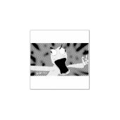 unhinged puppet art gummistempel (Prägung)