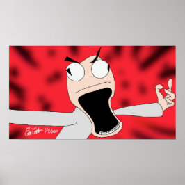 Unhinged puppet art poster