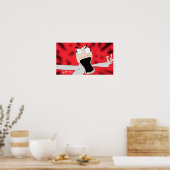 Unhinged puppet art poster (Küche)