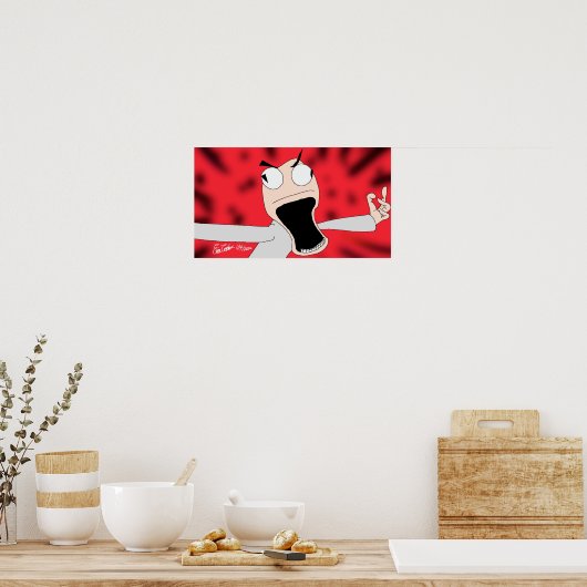 Unhinged puppet art poster (Küche)