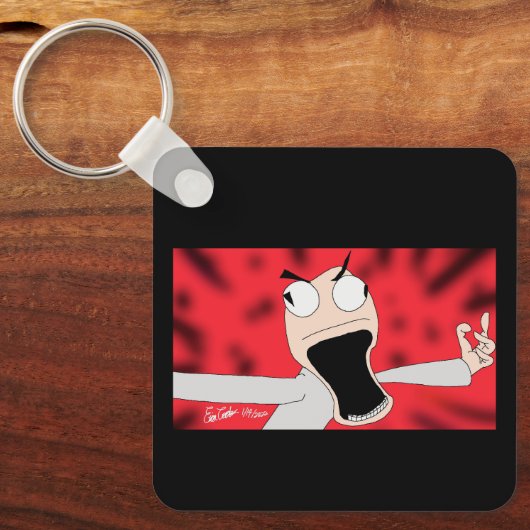 unhinged puppet art schlüsselanhänger (Vorderseite)