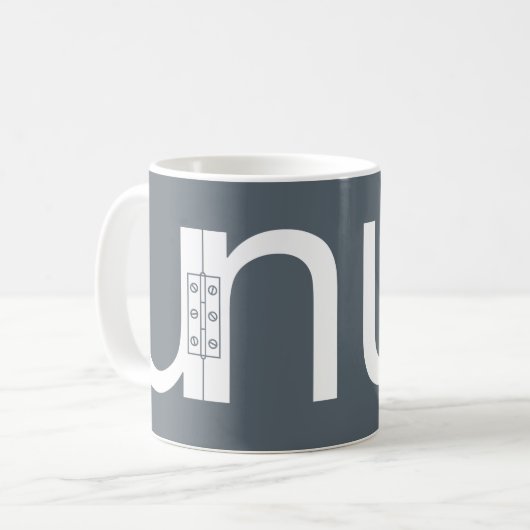 Unhinged (UNO-Eingehängte) Puzzlespiel-Tasse Kaffeetasse (Vorderseite Links)