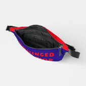 Unhinged Verhalten Lustige Fanny Pack | Roter Text Bauchtasche (Offen)