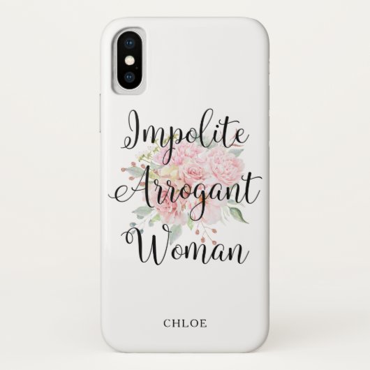 Unhöfliche arrogante Frau | Elizabeth Waren Case-Mate iPhone Hülle (Rückseite)