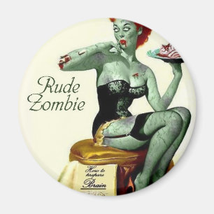 Unhöflicher Zombie "der erste Biss " Magnet