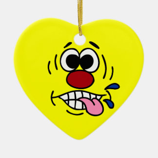 Unhöfliches Gesicht Grumpey Keramikornament