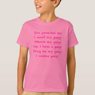 Unhöfliches Mädchen - Pony T-Shirt