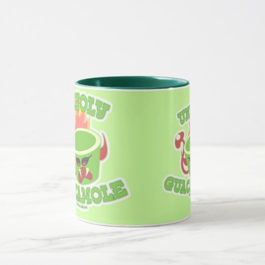 Unholy Guacamole Funny Avocado Slogan Tasse (Zentrum)