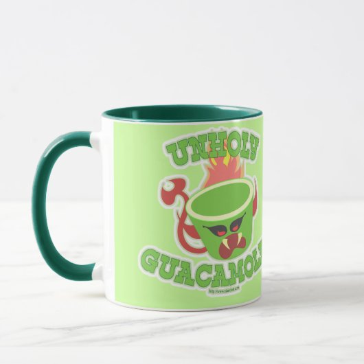 Unholy Guacamole Funny Avocado Slogan Tasse (Links)